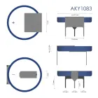 Lithum Battery Akyga AKY1083 CR2032 HP3CL Li-MnO2 3V | 210mAh 3-Pin Pitch 17.8mm Foto 3