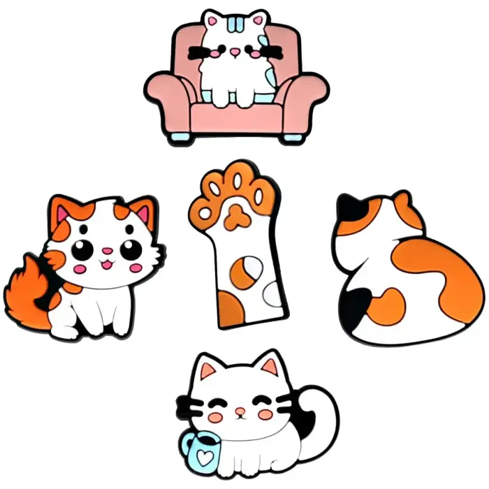3D Sticker Cat 5pcs set