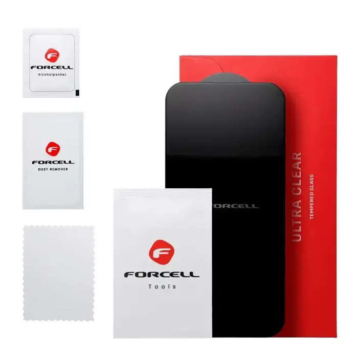 Tempered glass to Xiaomi Redmi 12 / Redmi 13 Forcell Ultra Clear Glass black Foto 10