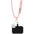 Hello Kitty Patch & Kitty Head Charm Universal Phone Lanyard Pink — Foto 4