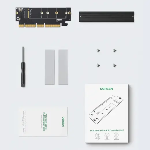 Ugreen CM465 PCIe 4.0 x4 to M.2 NVMe M-Key Expansion Card - Black Foto 7