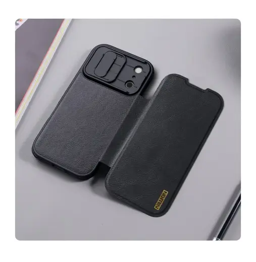 Nillkin Qin Book PRO Case for Apple iPhone 17 Pro Brown Photo