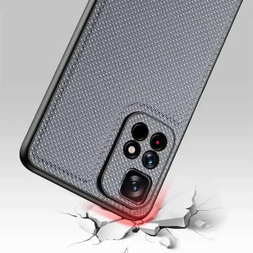 Dux Ducis Fino case cover covered with nylon material Poco M4 Pro 5G blue Photo