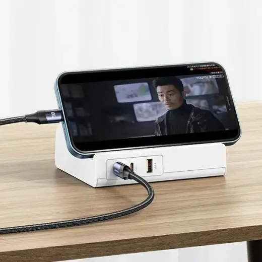 USAMS Listwa zasilająca 65W Super Si Fast Charging USB Extension Socket EU biały|white CC160TC01 (US-CC160) Фото num