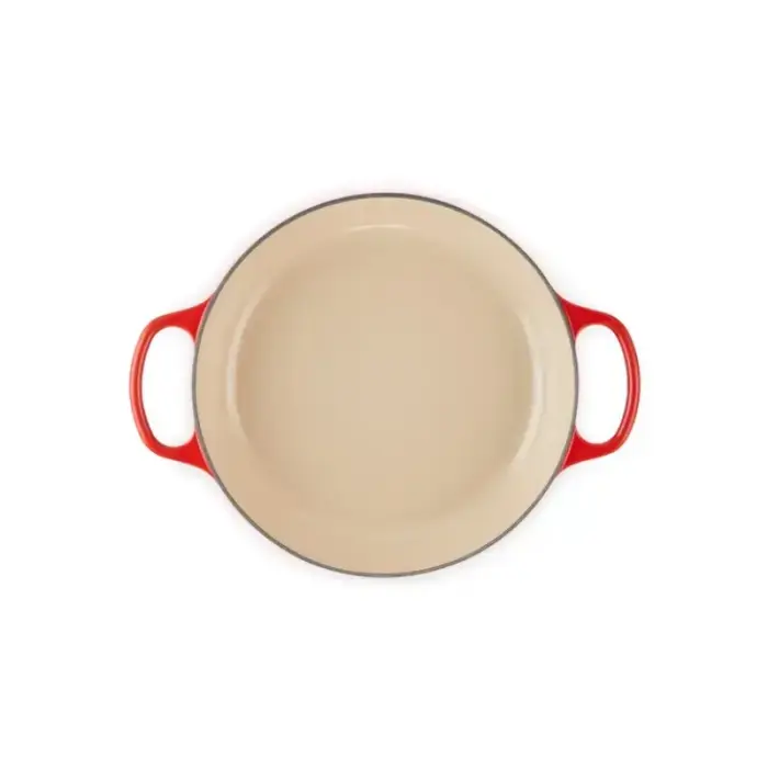 Cast iron shallow pot 30cm / 3,5L red  Photo