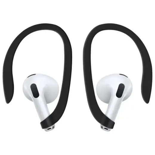 UNIQ case Nexo AirPods 4 + Ear Hooks Silicone black Foto 6