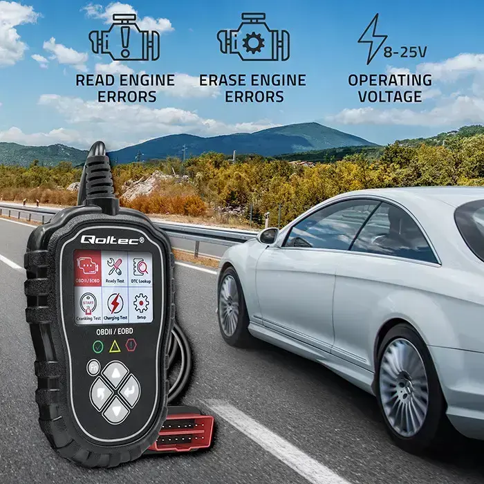 Qoltec Digital OBD2 EOBD diagnostic Tester ProLine  | 8V-25V | Dual System Foto 3