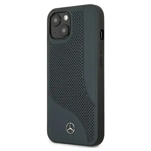 Mercedes MEHCP13MCDONA iPhone 13 6,1"navy hardcase Leather Perforated Area Foto 2