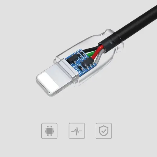 Remax Suji RC-134i USB | Lightning kabelis 2.1A 1M melns Foto 3