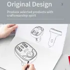 Rock Transmiter FM B301 MP3, Bluetooth - 2xUSB + Type C + micro SD - 36W black Фото num