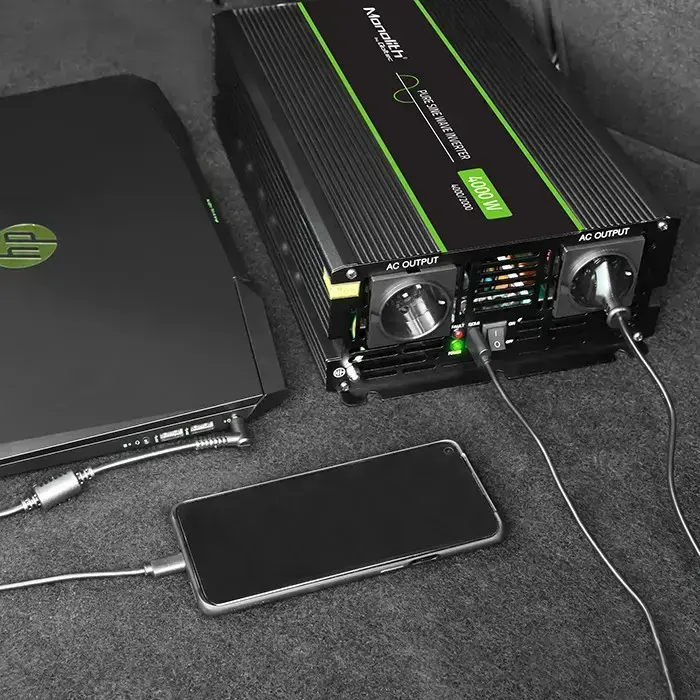 Qoltec Pure Sine Wave Inverter Monolith | 2000W | 4000W | 12V to 230 V Foto 3