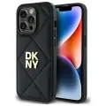DKNY DKHCP14LPQDSLK iPhone 14 Pro 6.1"    czarny|black Quilted Stack Logo — Photo 1