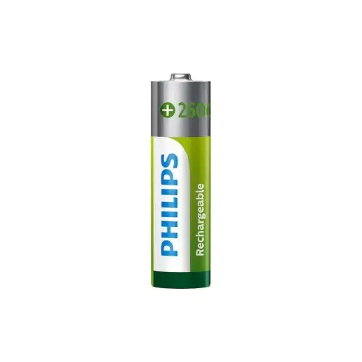 PHILIPS Rechargable batttery AA NiMH 2600mAh set of 2pcs. Foto 2