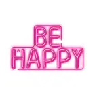 Neon PLEXI LED BE HAPPY pink NNE10 Neolia Photo