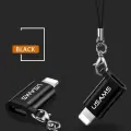 USAMS Adapter microUSB-lightningze smyczą czarny|black SJ152ML01 (US-SJ152) Фото num
