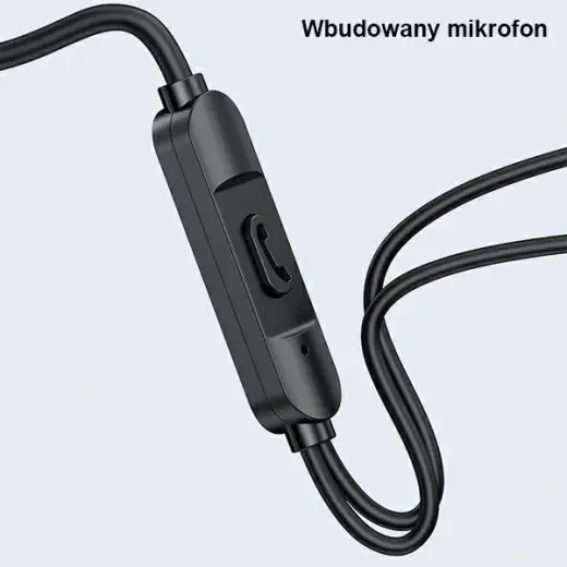 USAMS Słuchawki stereo EP-47 3.5mm czarny|black 1,2m HSEP4701 (US-SJ594) Foto 4