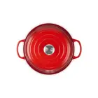 Cast iron shallow pot 30cm / 3,5L red  Photo