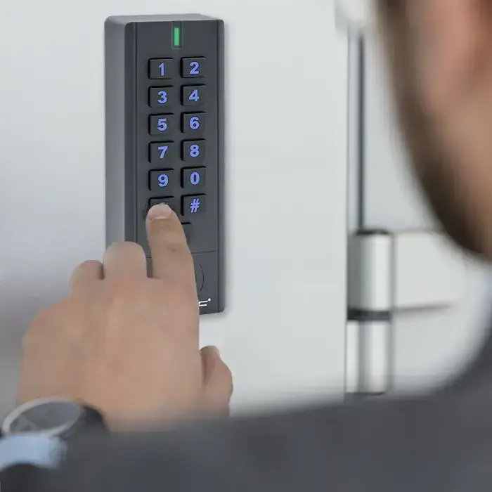 Qoltec Code lock HYPERION with RFID reader | Code | Card | key fob | IP68 | EM Foto 4