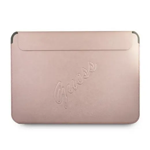 Original GUESS Laptop Sleeve Saffiano Script GUCS13PUSASPI 13 inches pink Фото num