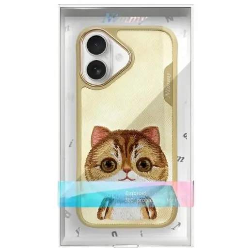 Nimmy Glasses Cool Cat phone case for iPhone 16 gray Photo