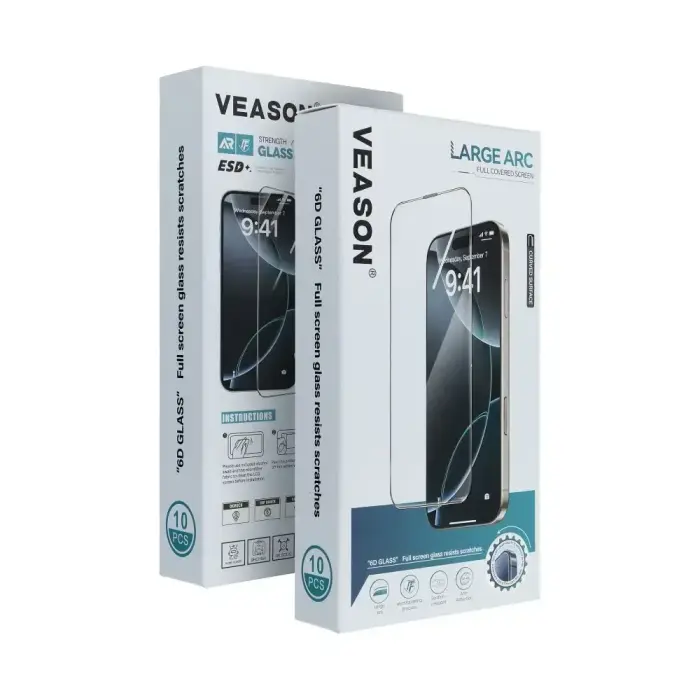 Veason 6D Pro aizsargstikls telefona ekrānam iPhone 13 (10 gab.)