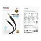 Borofone Cable AUX BL25 Nice - jack 3,5mm to jack 3,5mm - 1 metre black Photo