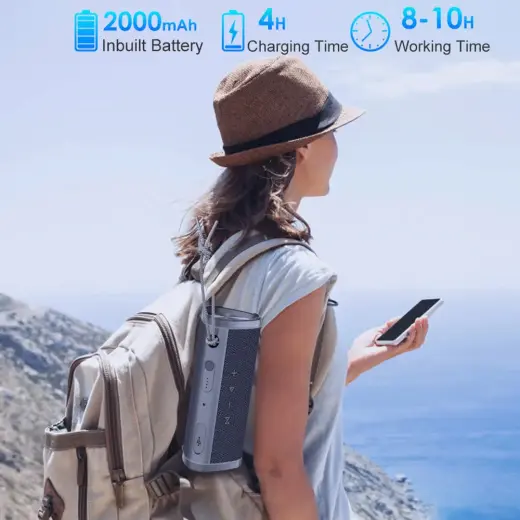 Awei Portable Bluetooth Speaker Y331 TWS waterproof IPX6 Black Фото num