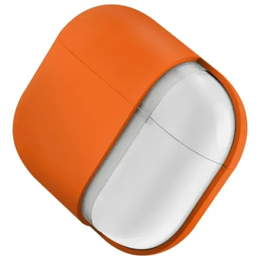 UNIQ case Nexo AirPods 4 + Ear Hooks Silicone volt orange Foto 5