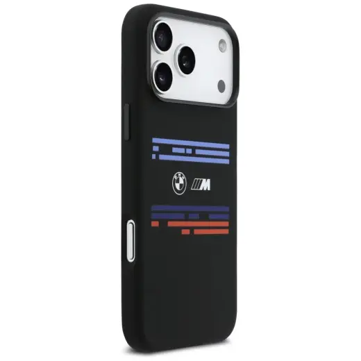 BMW M Silicon Horizontal Line MagSafe Case for iPhone 17 Pro Max Black Foto 4