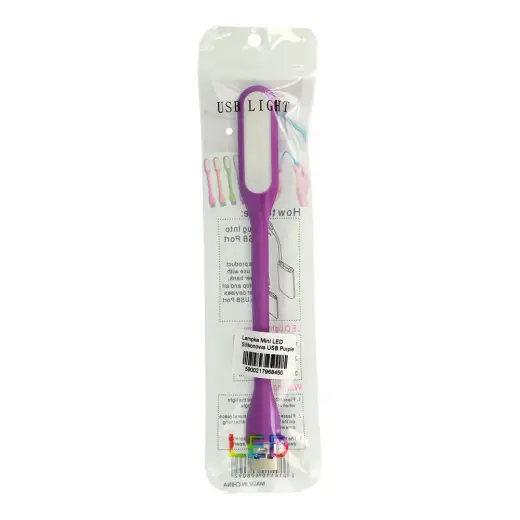 Mini LED Lamp Silicone USB Purple Foto 3