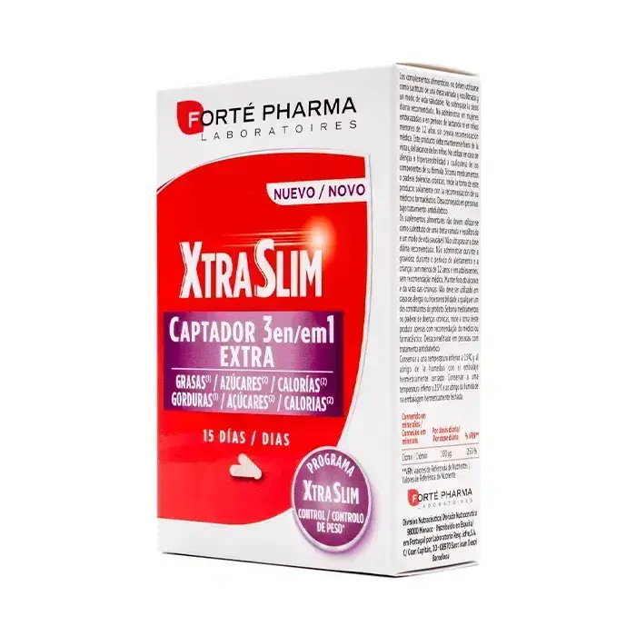 Forté Pharma Xtraslim Captador 3 in 1 60 Capsules