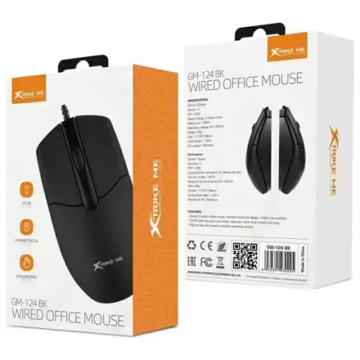 Computer mouse XTRIKE ME GM-124 BK black Foto 7