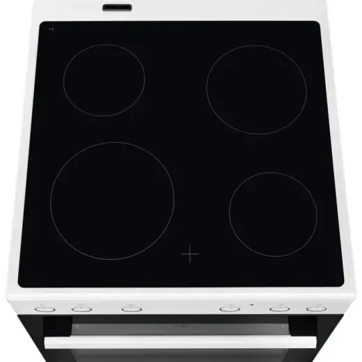 Electrolux elektriskā plīts ar elektrisko cepeškrāsni, 596 mm, balta Photo