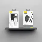 Dudao A26LEU PD 20W GaN USB-C Wall Charger with USB-C to Lightning Cable - Black Foto 2