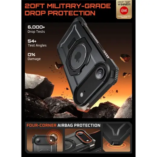 SUPCASE UB GRIP MAG MAGSAFE IPHONE 17 AIR BLACK Photo