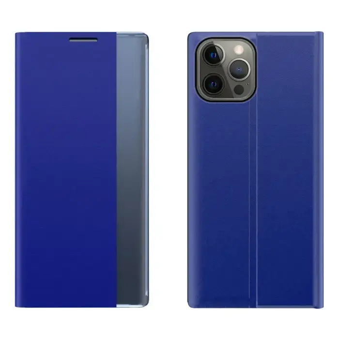 Sleep Case grāmatveida maciņš telefonam iPhone 13 Pro zils