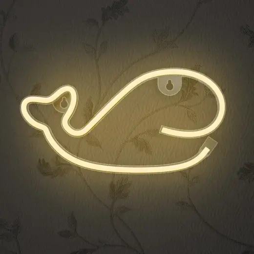 Neon LED Light WHALE warm white Bat + USB FLNE09 Forever Light Foto 4