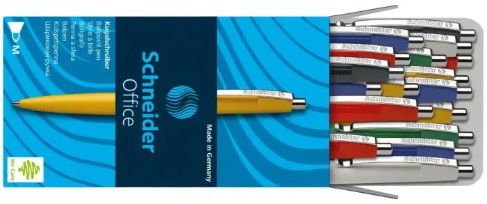 Lodīšu pildspalva SCHNEIDER OFFICE assorti korpuss, zila tinte Photo