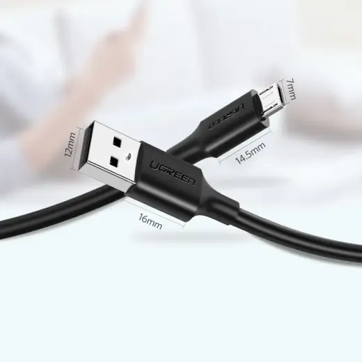 Ugreen USB - micro USB data charging cable2,4 A 480 Mbps 1,5 m black (US289 60137) Foto 10