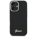 Guess GUHCP16SSMBSLK iPhone 16 6.1" black hardcase Silicone Script Metal Logo & Frame Foto 3