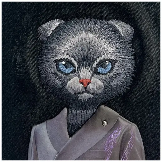 Nimmy Magnetic fashion cute pet phone case for iPhone 16 black Photo