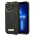 Guess GUHMP13LSAPSTK iPhone 13 Pro | 13 6,1" czarny|black hardcase Peony Logo Plate MagSafe Фото num