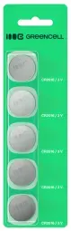 Baterijas Green Cell Blister 5x Lithium Battery CR2016