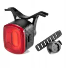 Rockbros Q2S LED Rear Bike Light with Smart Stop System + USB-C - USB-A Cable - Black Foto 1