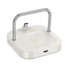 Desktop charger Hoco 2in1 USB C PD QC 3A 30W + wireless charging 5W CQ16B milky white Photo