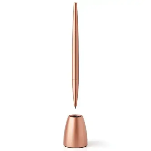 Lexon Scribalu Pen with Base soft gold LS64P1 Foto 2