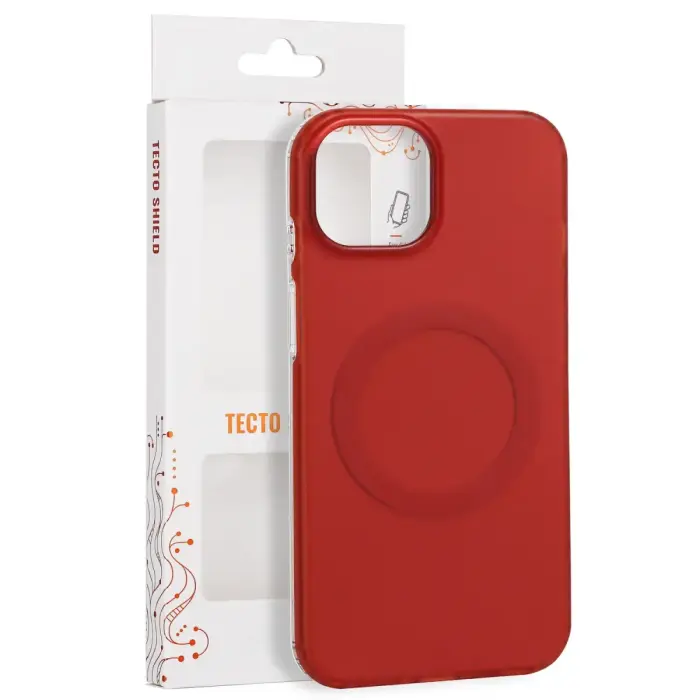 Tecto Shield Mistiq Mag case for iPhone 13 / 14 6,1" red