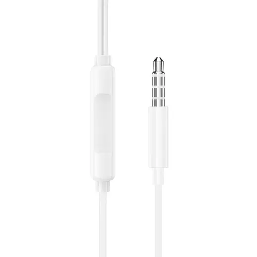 Borofone Earphones BM100 Max Fuente with microphone white Фото num