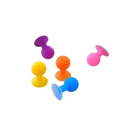 Phone holder with a round head - white Photo