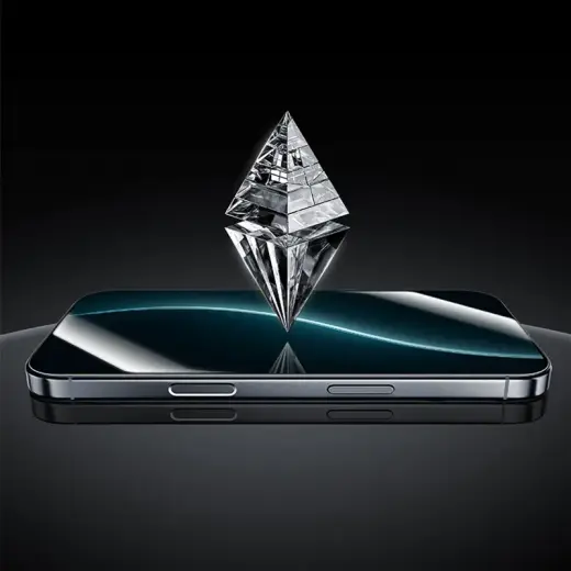 Benks Tempered glass Glass Warrior Sapphire Coating for Iphone 17 Pro Max black Foto 6